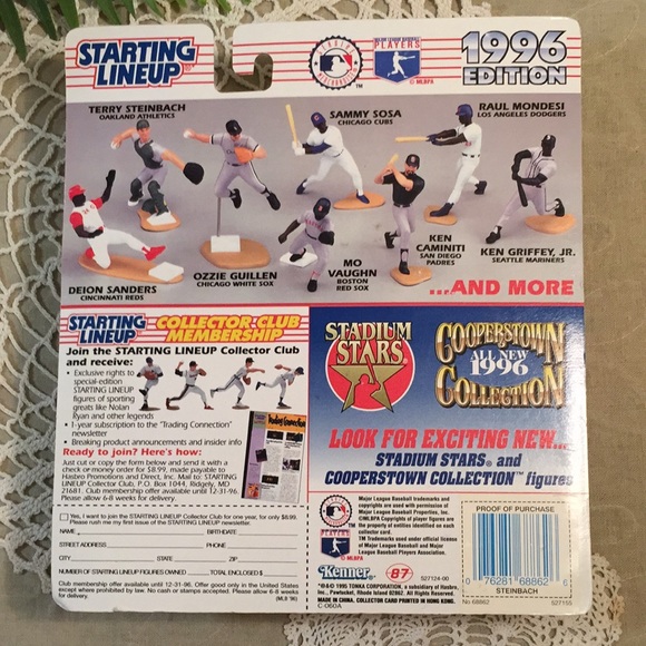 Starting Lineup 1996 Edition Terry Steinbach - Picture 7 of 9